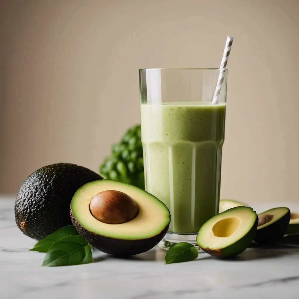 Smoothie being poured into a glass